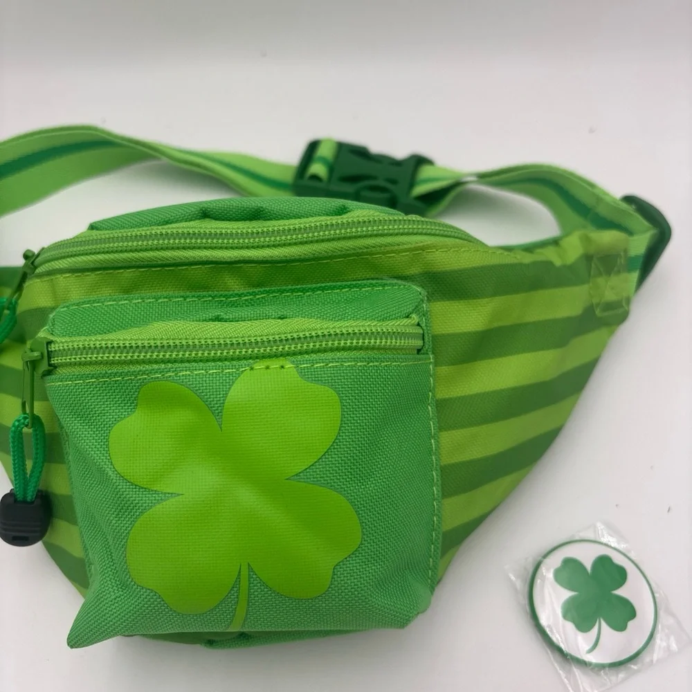 Tipsy Elves Green Shamrock Kids Fanny Pack‎